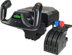 Logitech G Saitek PRO Flight Yoke System, Professional Simulation Yoke and Throttle Quadrant, 3 Modes, 75 Programmable Controls, Configurable Throttle Knobs, Steel Shaft, USB, PC - Black | 945-000004
